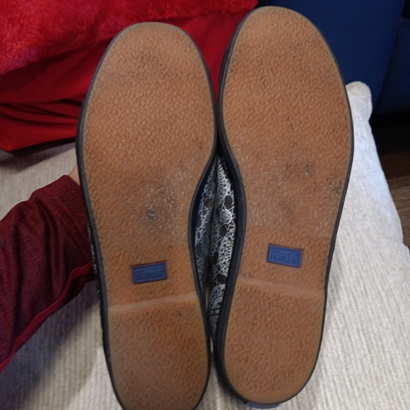 Keds Women's Black and Gray Flats Size 8.0 - Picture 2 of 5